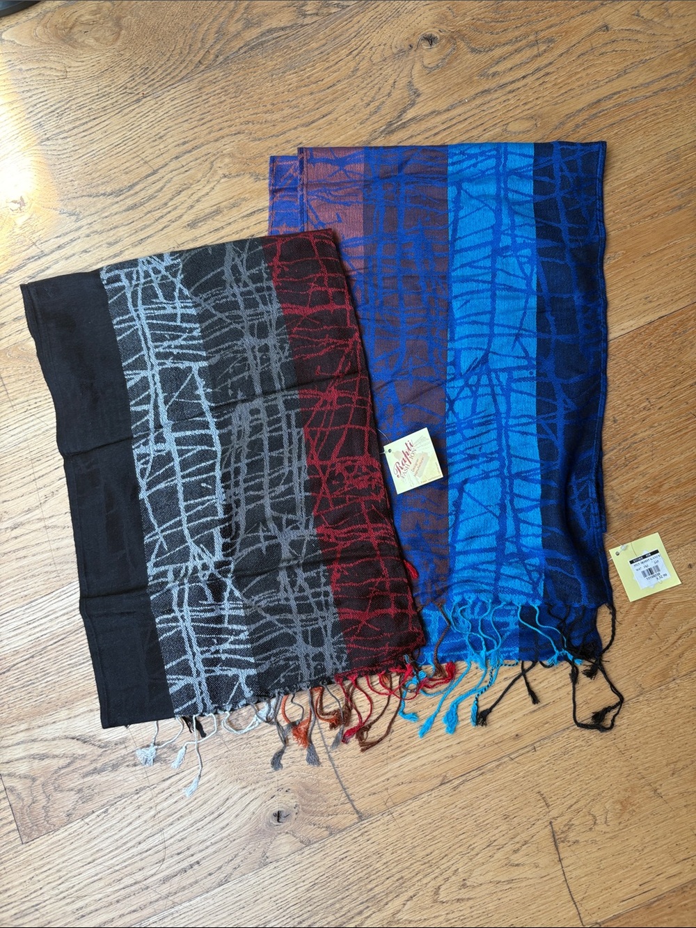 2 Pashmina/Silk Scarves NWT